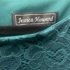 Green evening dress